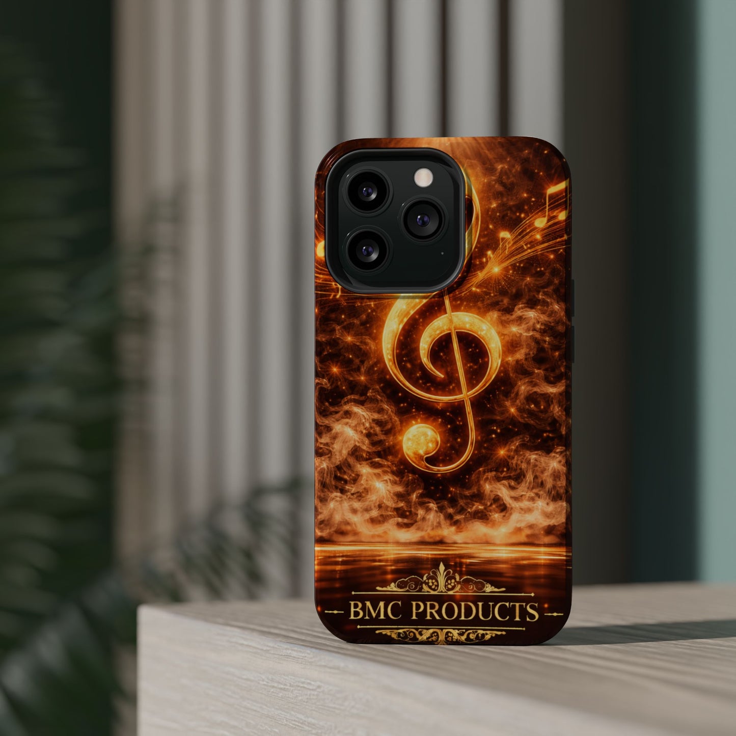 "Funda Magnética Reforzada Magnética Reforzada clave de sol 🎼🔥Donde nace una nota… nace una llama.” 🔥🎼