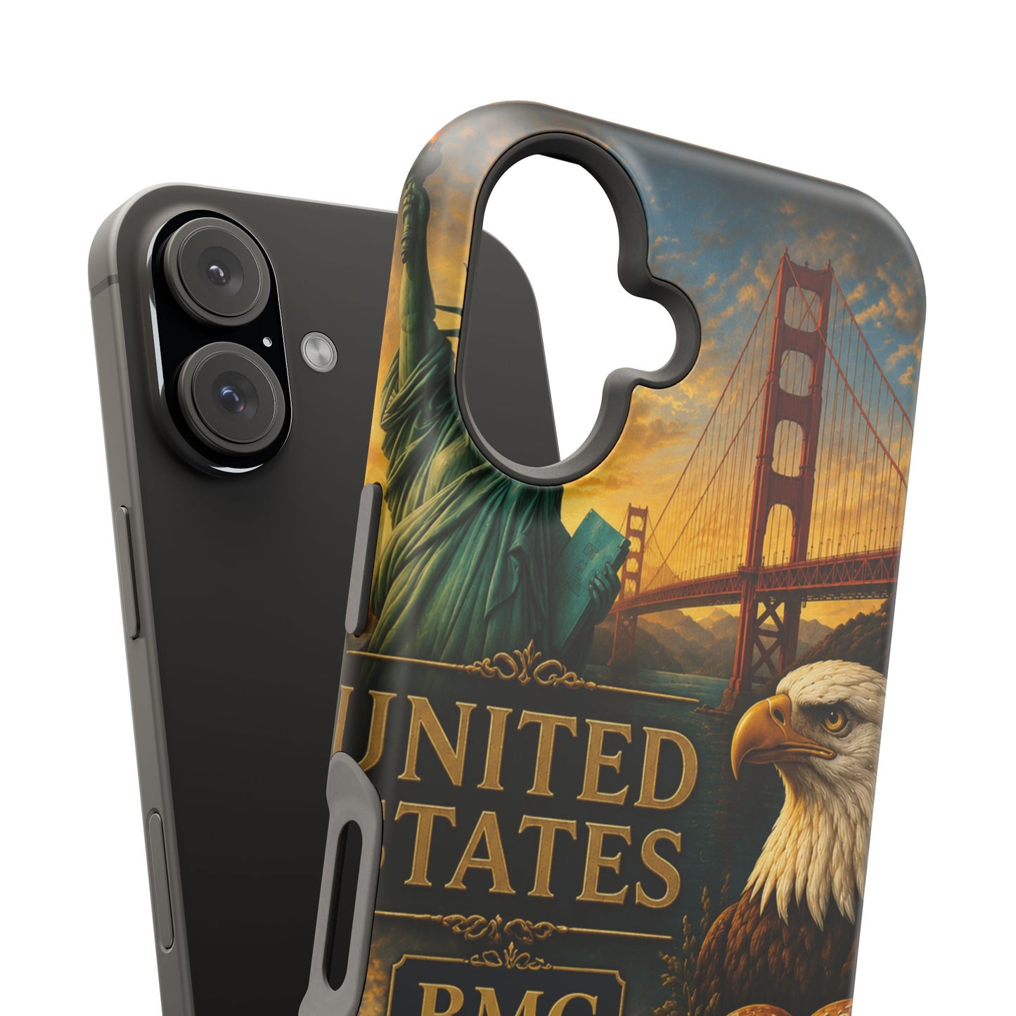 "Funda Magnética Reforzada Estados Unidos: Sueños, Libertad y Grandes Horizontes 🗽🏜️🌆"