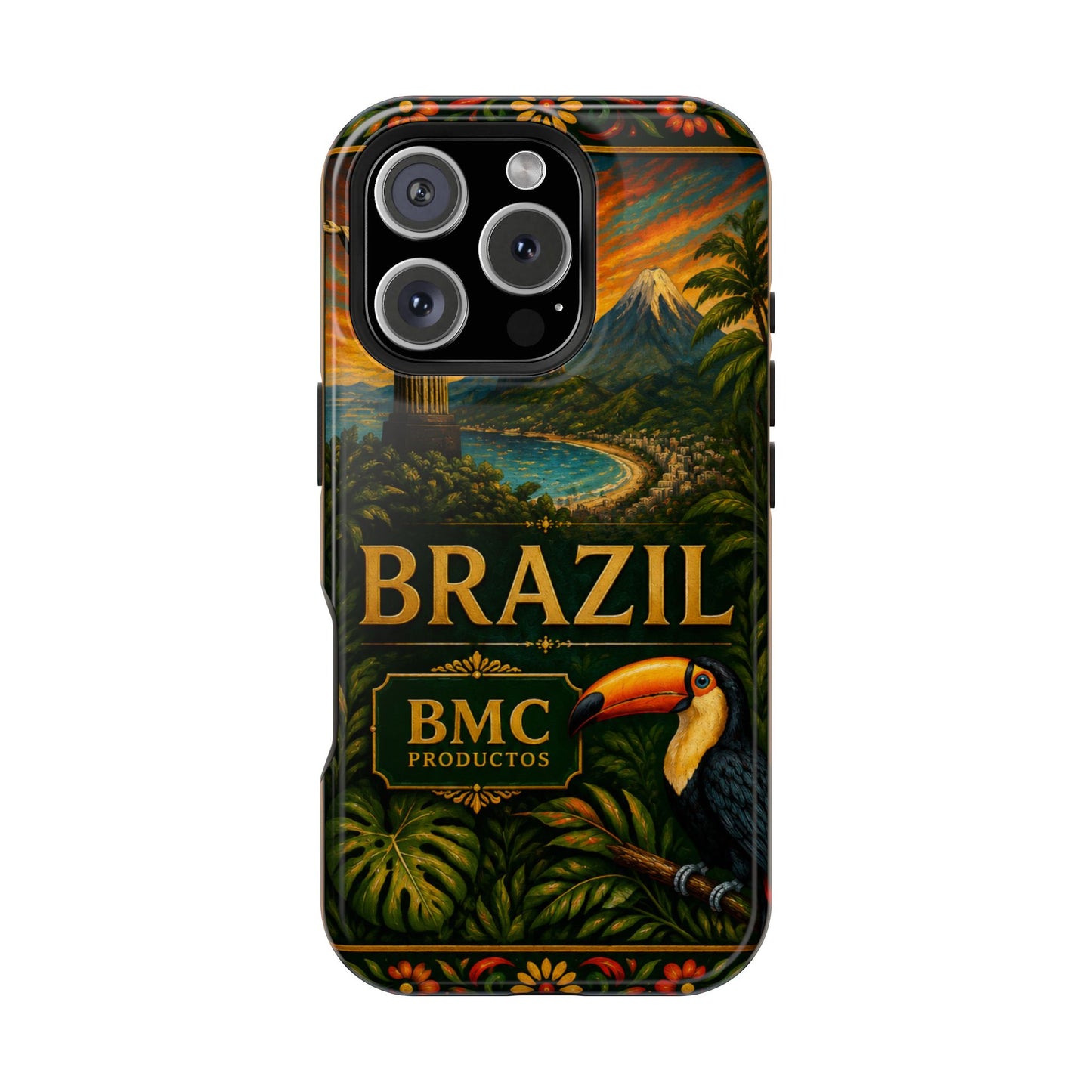 "Funda Magnética Reforzada Magnética Reforzada Brasil: Ritmo, Naturaleza y Alegría Infinita 🎶🌴🏖️"