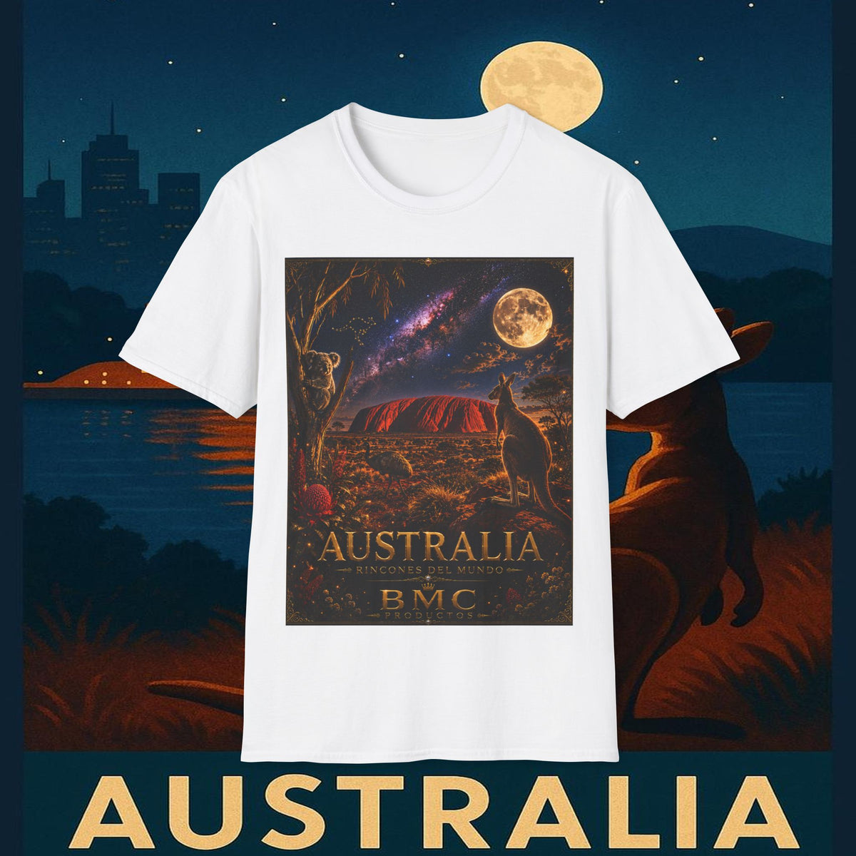"Camiseta Australia 🌞 – Tierra de maravillas naturales y espíritu libre"