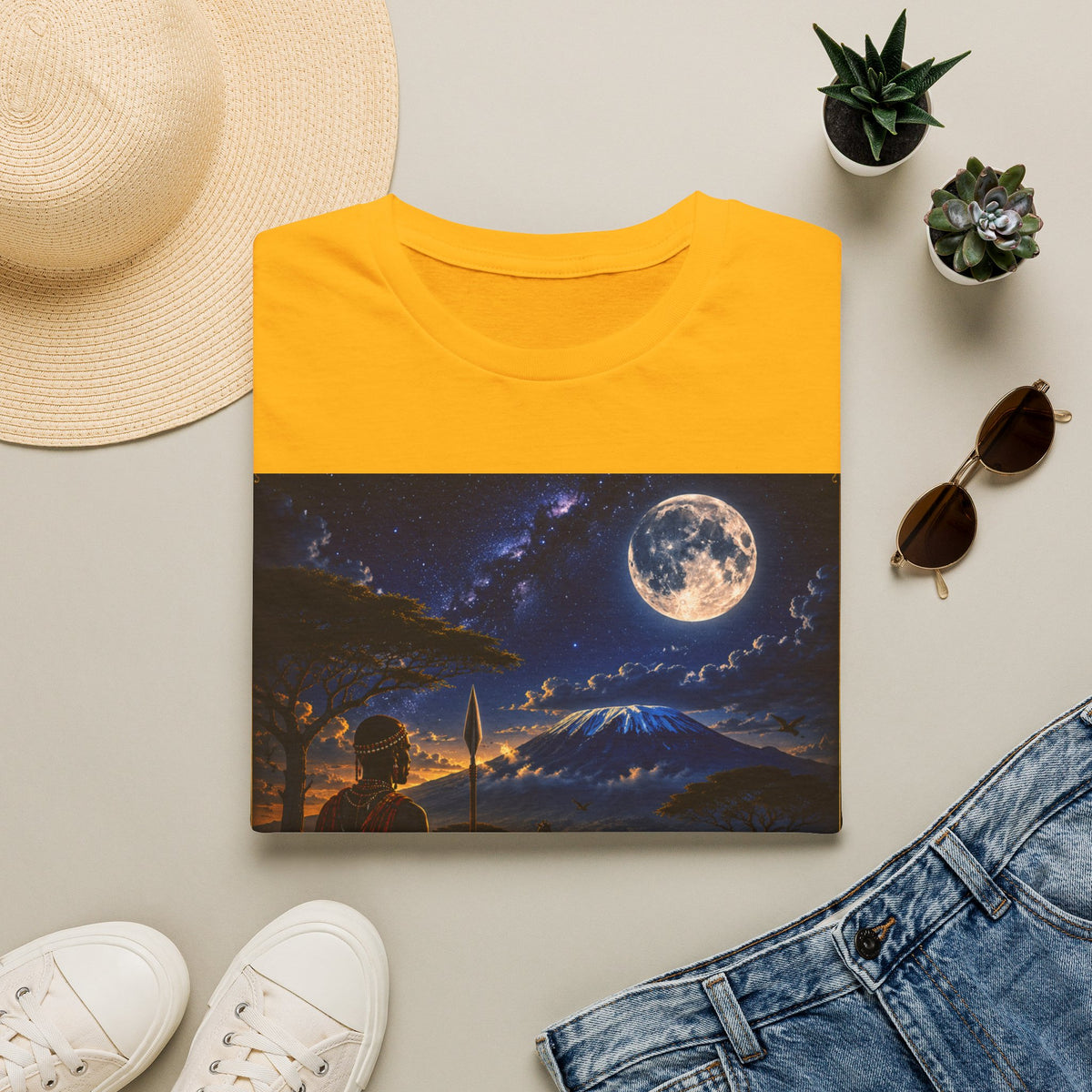 "Camiseta Kenia: Aventura Salvaje y Tierra de Horizontes Infinitos 🦁🌄🏕️"