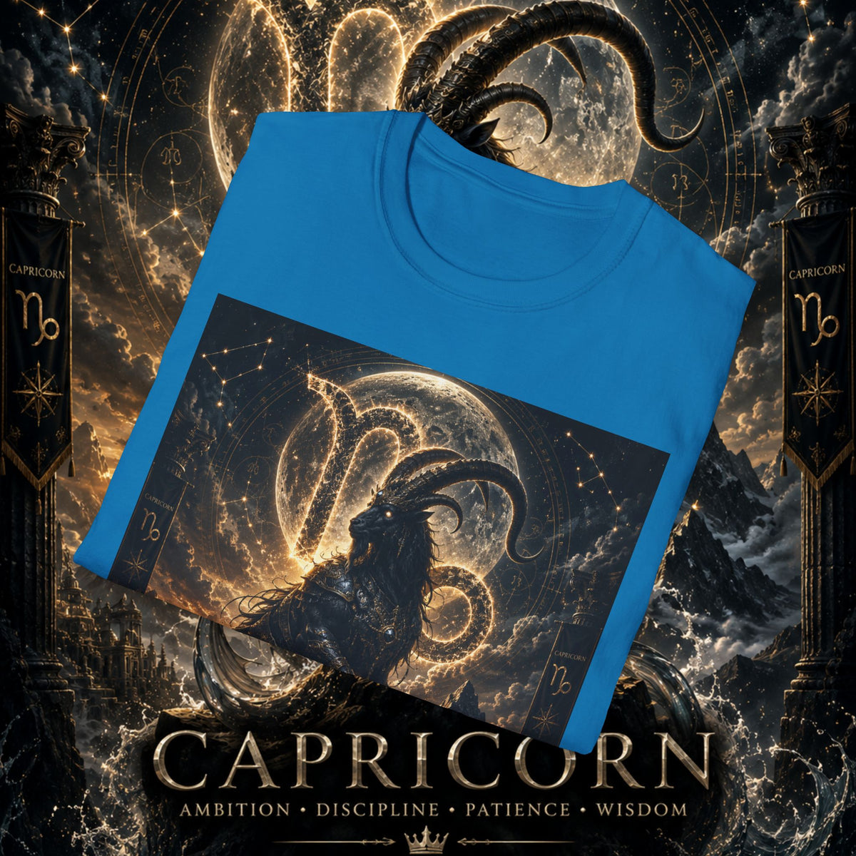 "Camiseta ♑ Capricornio – El Guardián de las Cumbres"