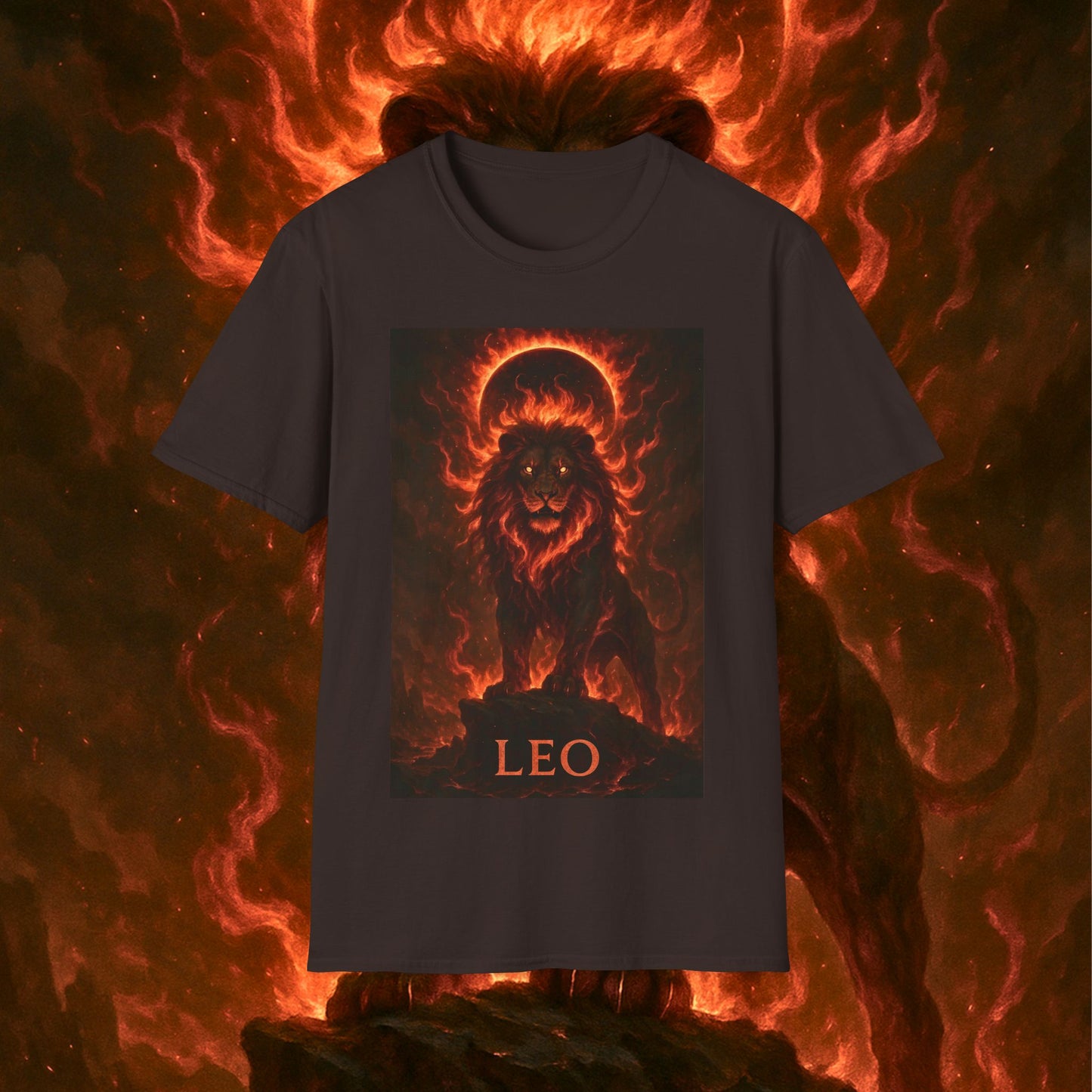 "Camiseta ♌ Leo — Soberano del fuego eterno"