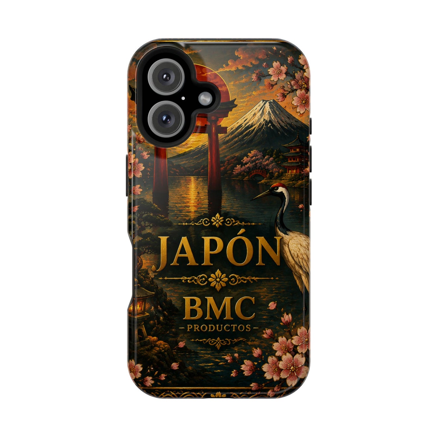 "Funda Magnética Reforzada Japón: Tradición entre Cerezos y Montañas 🌸⛩️🗻"