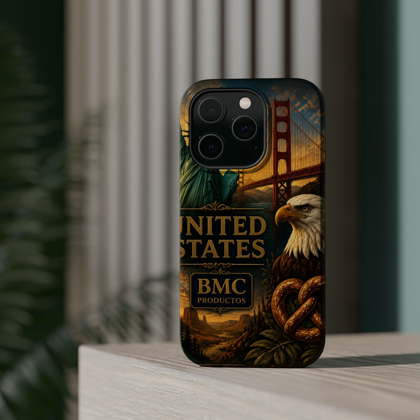 "Funda Magnética Reforzada Estados Unidos: Sueños, Libertad y Grandes Horizontes 🗽🏜️🌆"