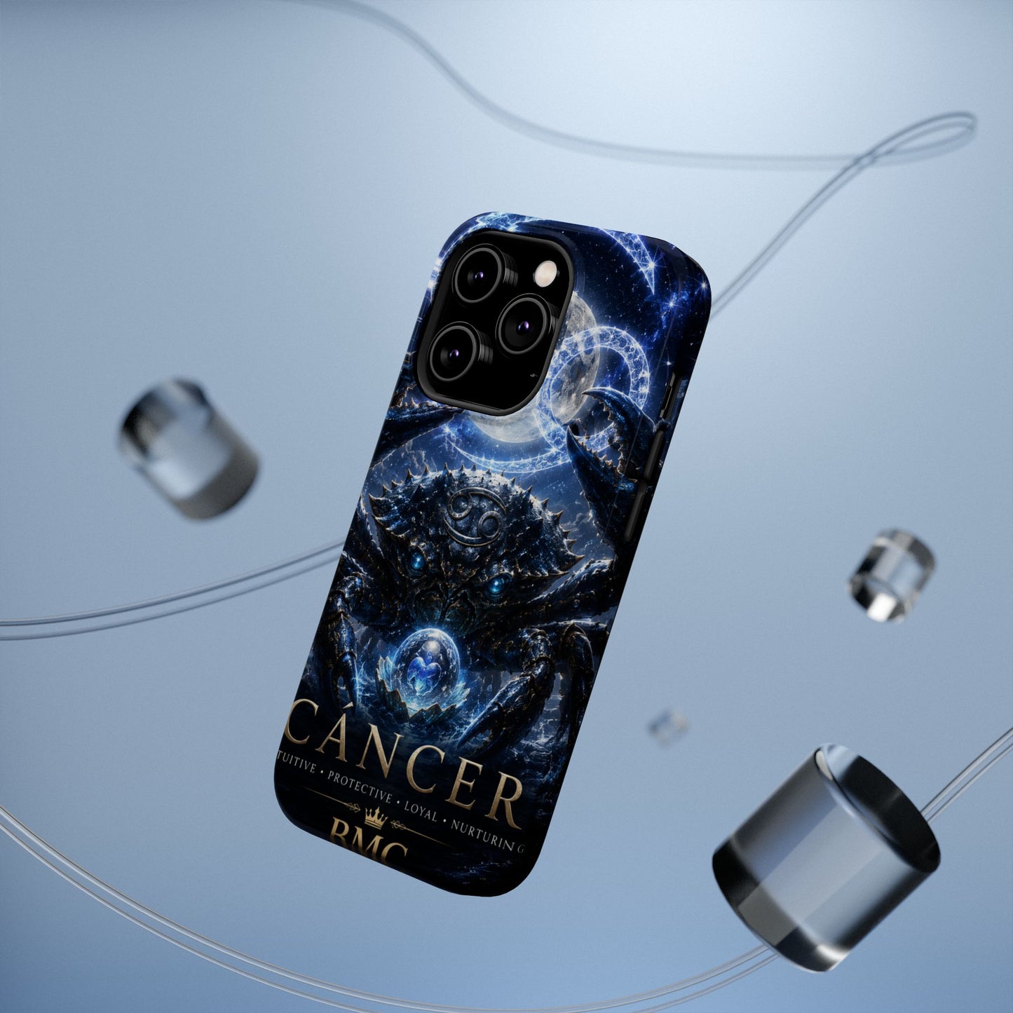 "Funda Magnética Reforzada ♋ Cáncer — Guardián de las profundidades""