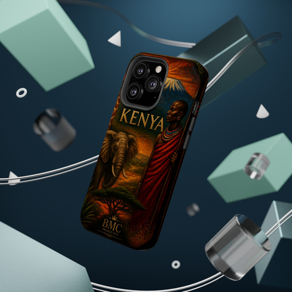 "Reinforced Magnetic Case Kenya: Wild Adventure and Land of Infinite Horizons 🦁🌄🏕️"