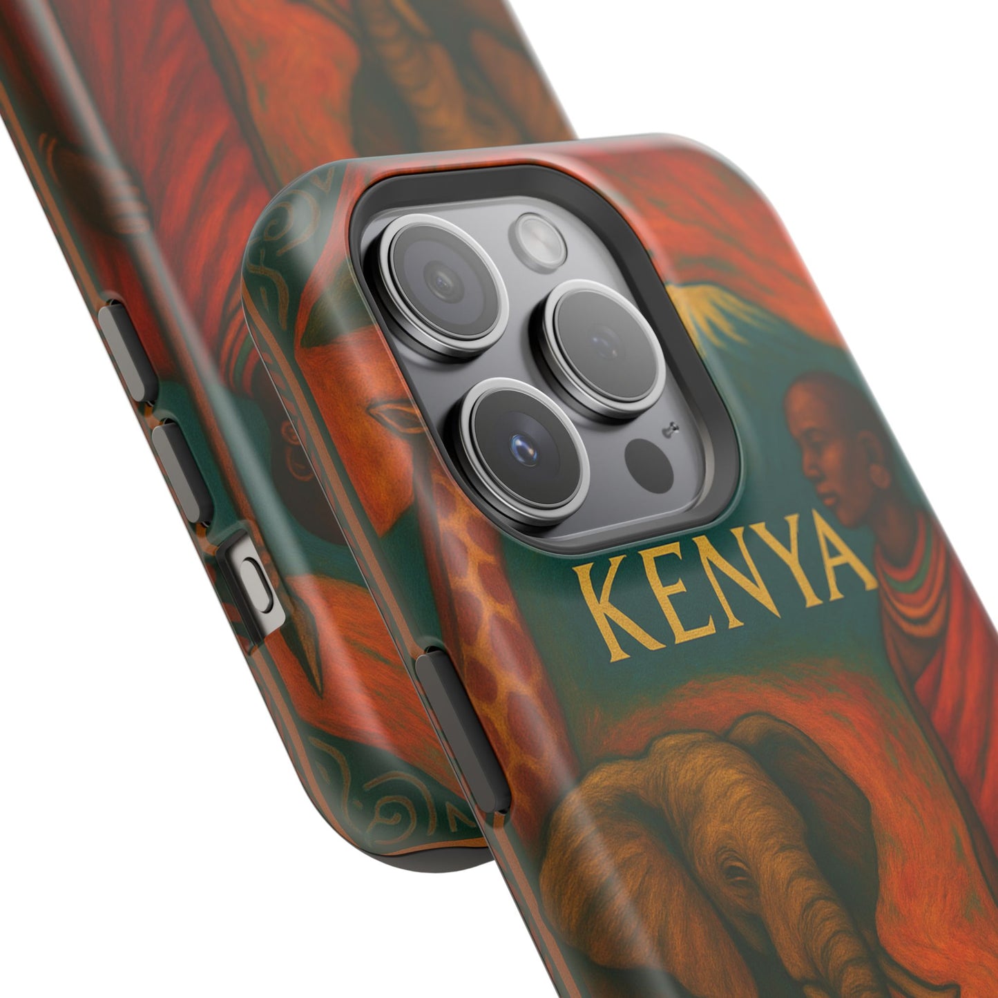 "Funda Magnética Reforzada Magnética Reforzada Kenia: Aventura Salvaje y Tierra de Horizontes Infinitos 🦁🌄🏕️"