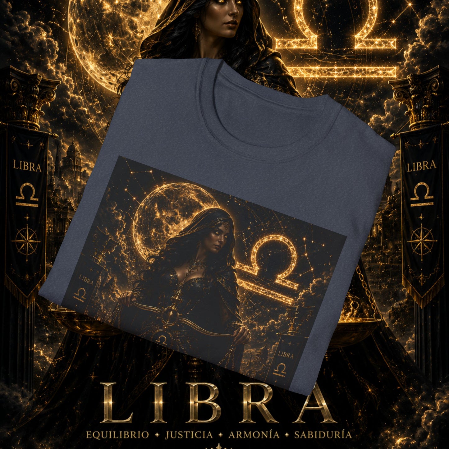 "Camiseta LIBRA – La Guardiana del Equilibrio"