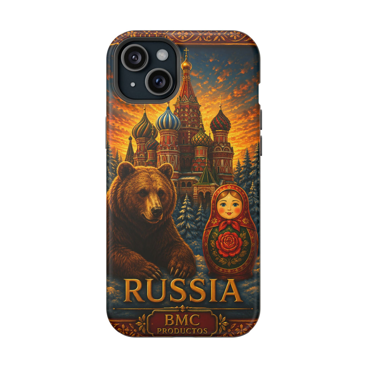 "Reinforced Magnetic Case Russia❄️ – Land of history, mystery, and grandeur"