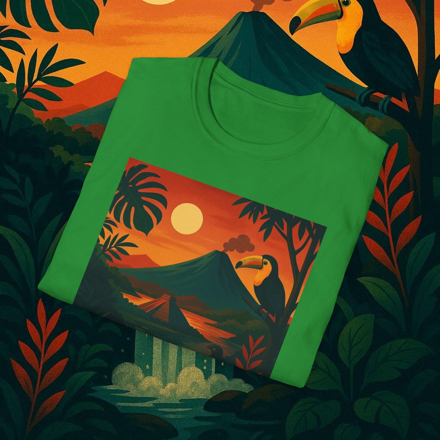 "Camiseta   Costa Rica: Pura Vida entre Volcanes y Selvas 🌋🌴🦜"