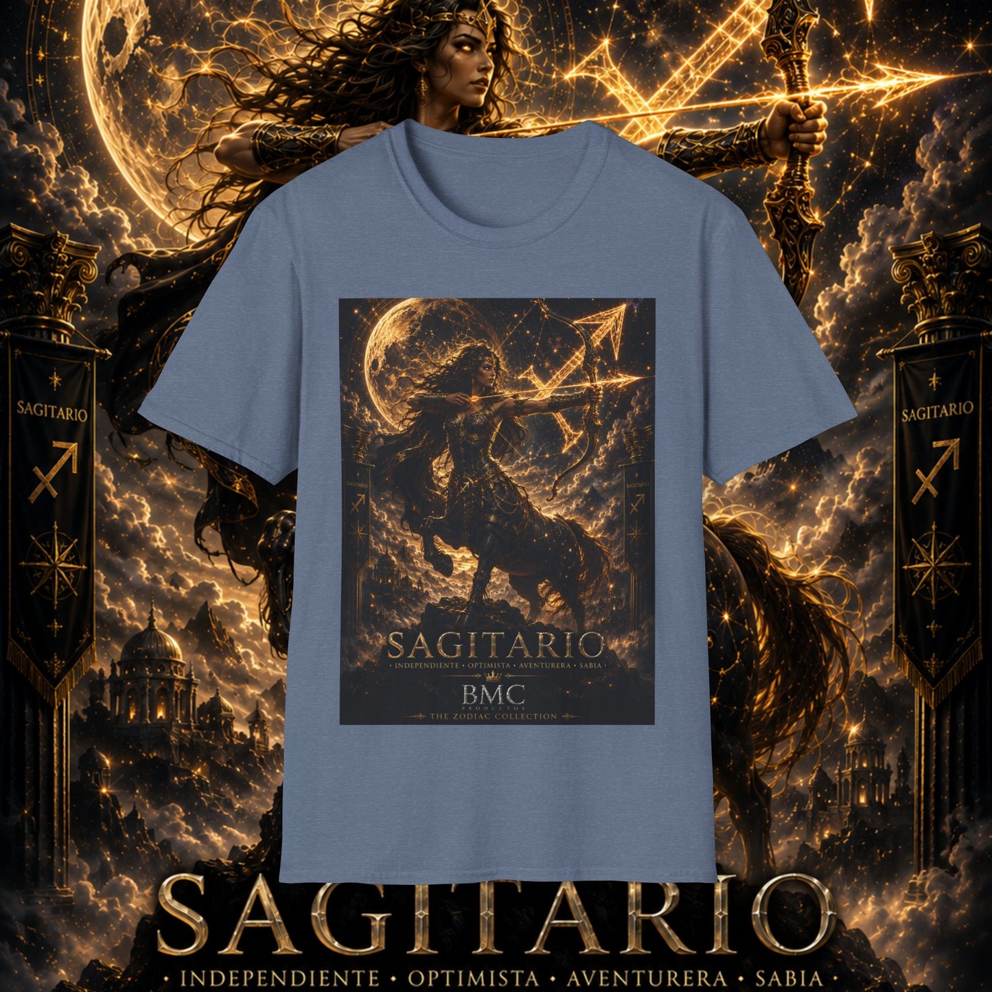 "Camiseta Sagitario M – La Cazadora del Horizonte"