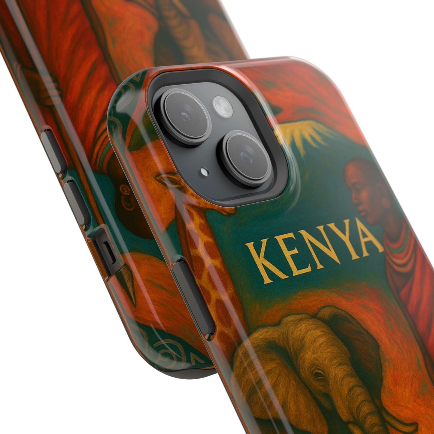 "Funda Magnética Reforzada Magnética Reforzada Kenia: Aventura Salvaje y Tierra de Horizontes Infinitos 🦁🌄🏕️"