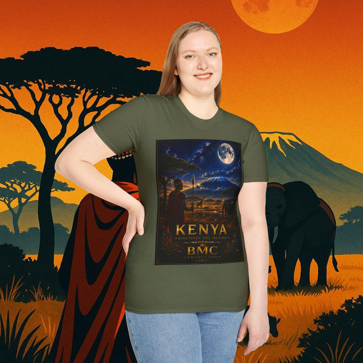 "Camiseta Kenia: Aventura Salvaje y Tierra de Horizontes Infinitos 🦁🌄🏕️"