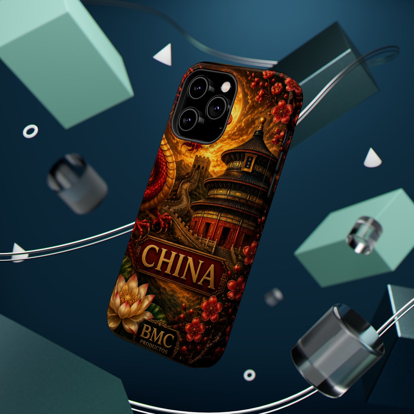 "Funda Magnética Reforzada Magnética Reforzada China – Dragones, murallas y leyendas eternas"