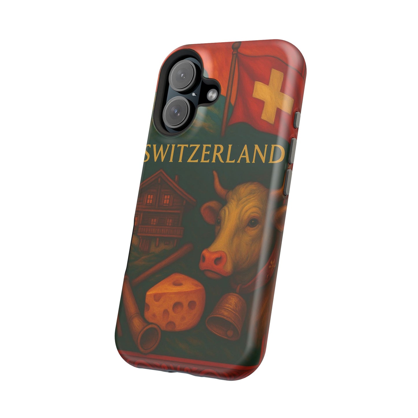 "Funda Magnética Reforzada Magnética Reforzada suiza❄️ – Tierra de montañas majestuosas y precisión legendaria"