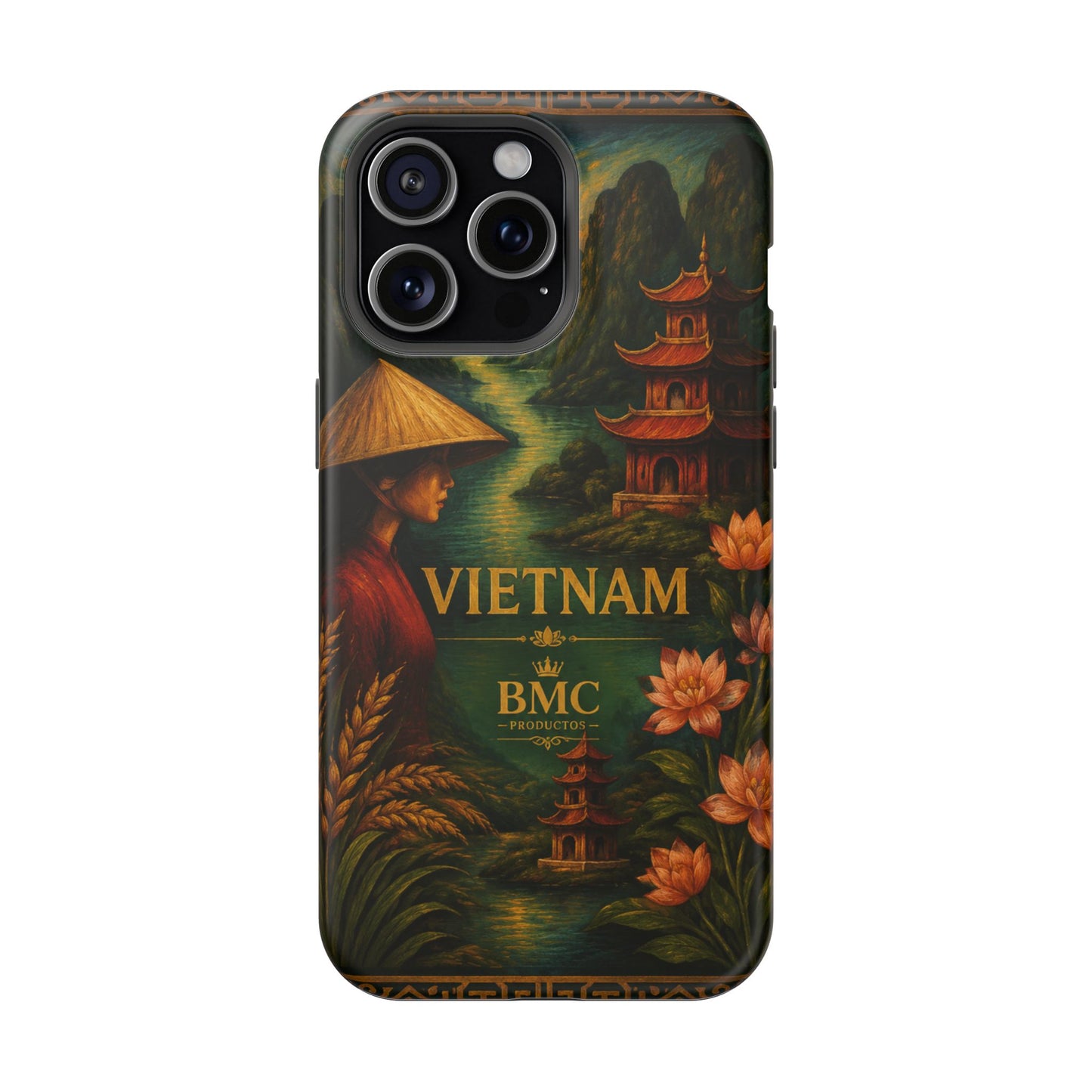 "Funda Magnética Reforzada Magnética Reforzada  Vietnam: Tradición, Naturaleza y Leyendas Ancestrales 🎋🏯🐉"
