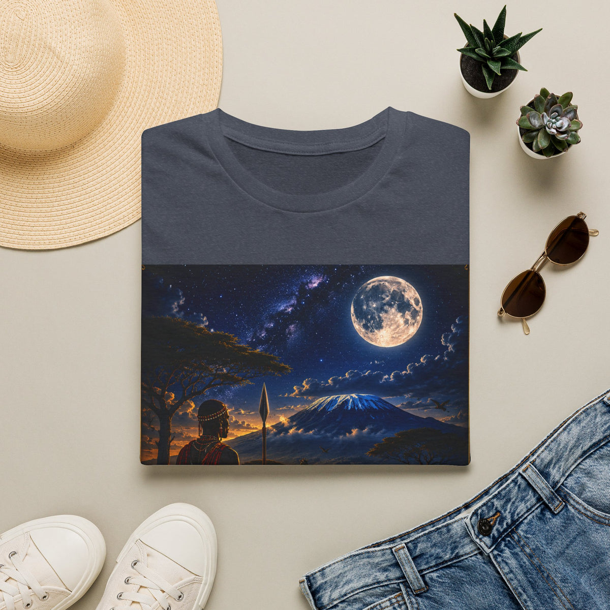 "Camiseta Kenia: Aventura Salvaje y Tierra de Horizontes Infinitos 🦁🌄🏕️"
