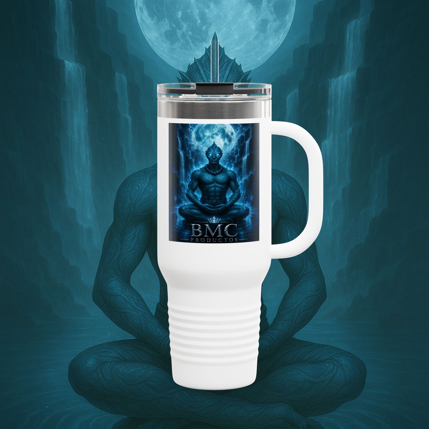 "taza de Viaje Aislada Naryzh -🌊 el Eco del Río Silente"
