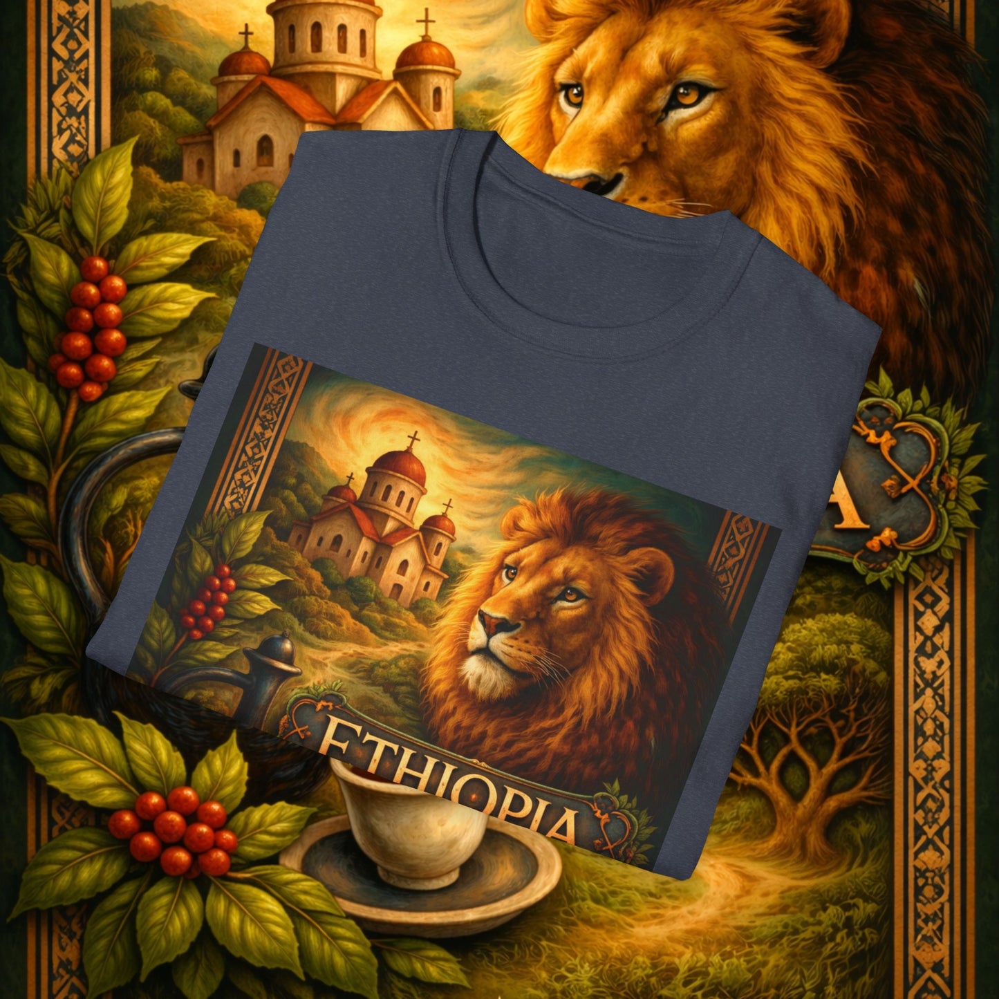 "Camiseta Etiopía Tierra sagrada y alma ancestral"