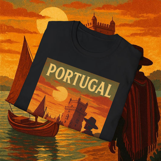 "Camiseta Portugal: Encanto Atlántico, Fados y Azulejos 🌊🎶🧿"