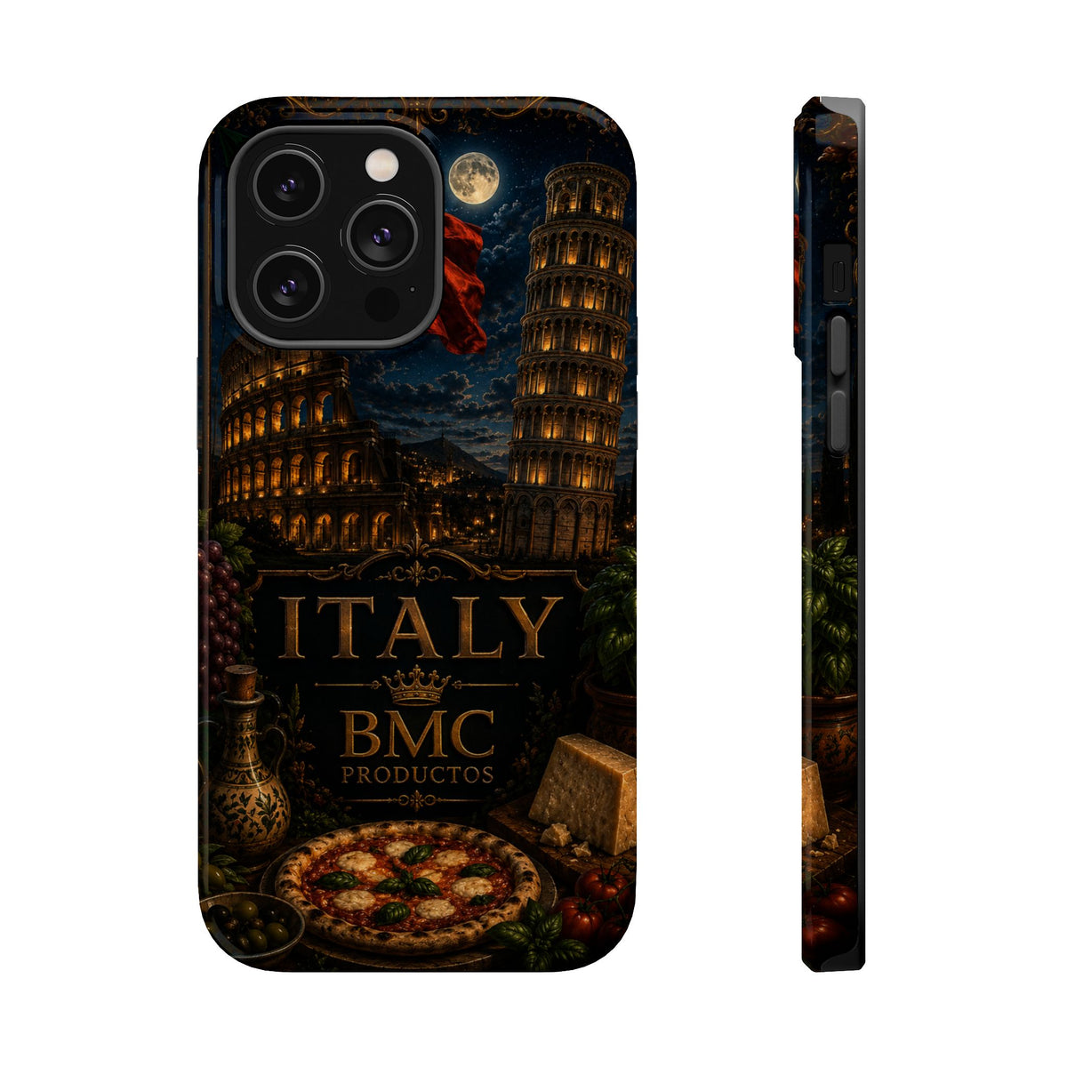 "Funda Magnética Reforzada Magnética Reforzada Italia: Arte, Pasión y Sabores Eternos 🎨🍝🏛️"