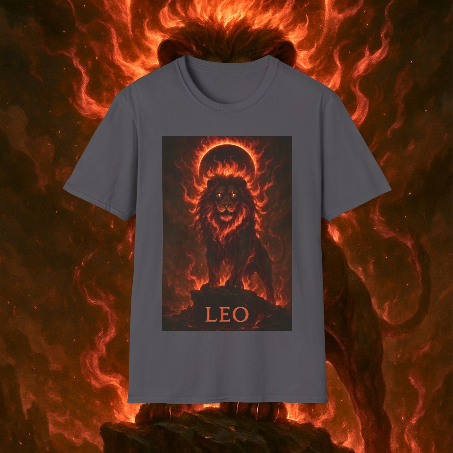 "Camiseta ♌ Leo — Soberano del fuego eterno"