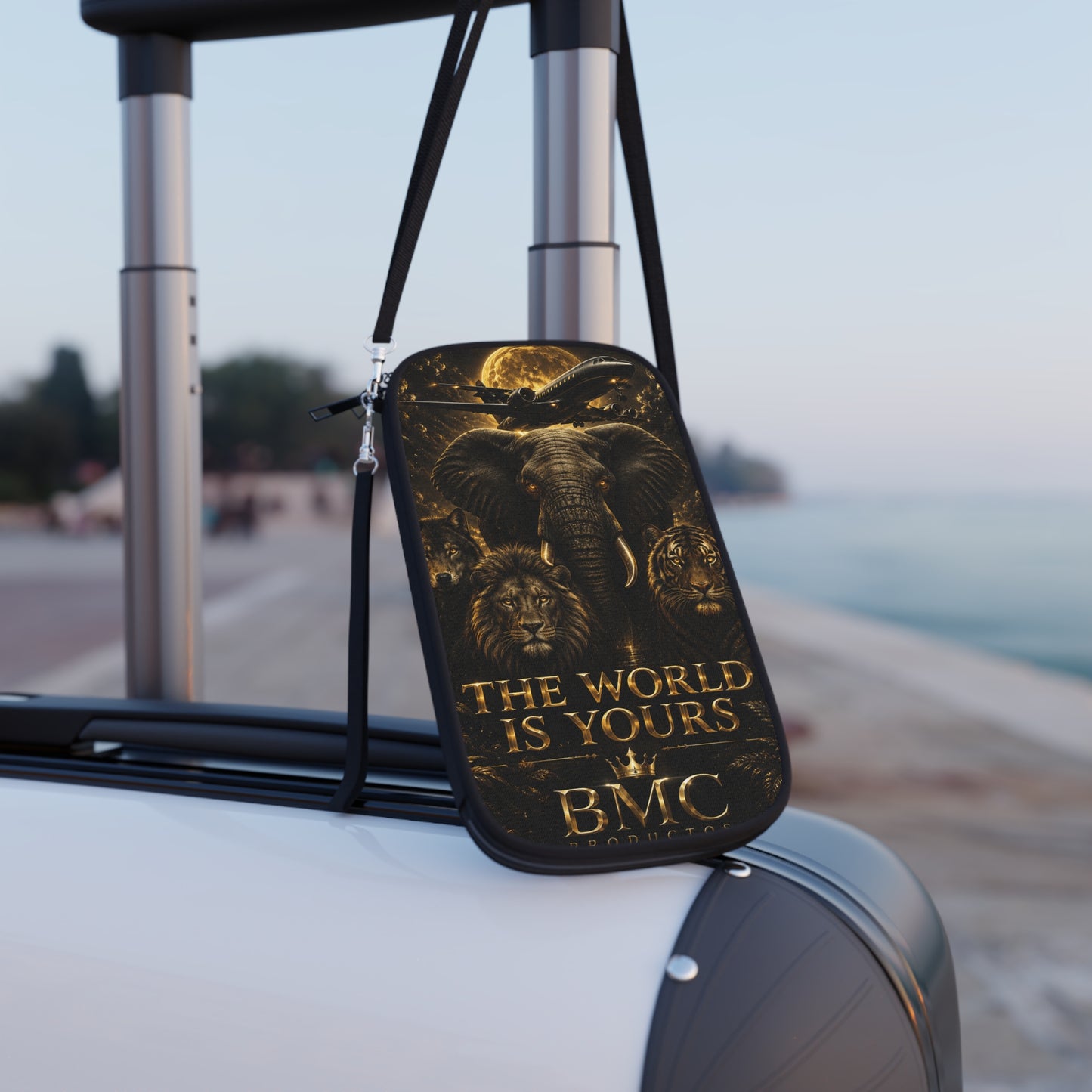 🌍✨ "El mundo es tuyo" – Cartera para pasaporte 🐘🦁✈️