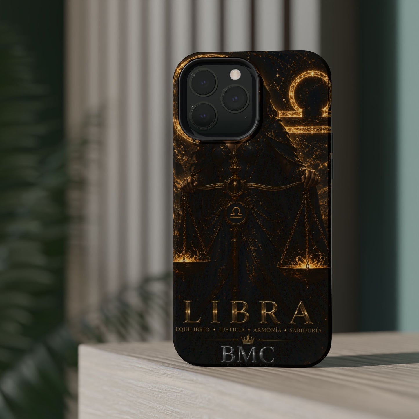 "Funda Magnética Reforzada libra– La Guardiana del Equilibrio"