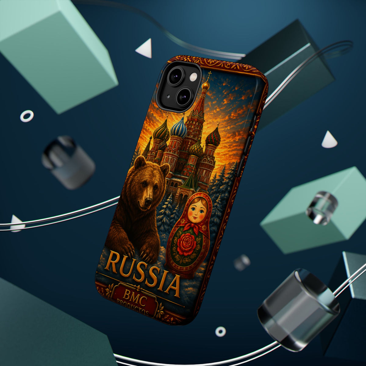 "Reinforced Magnetic Case Russia❄️ – Land of history, mystery, and grandeur"