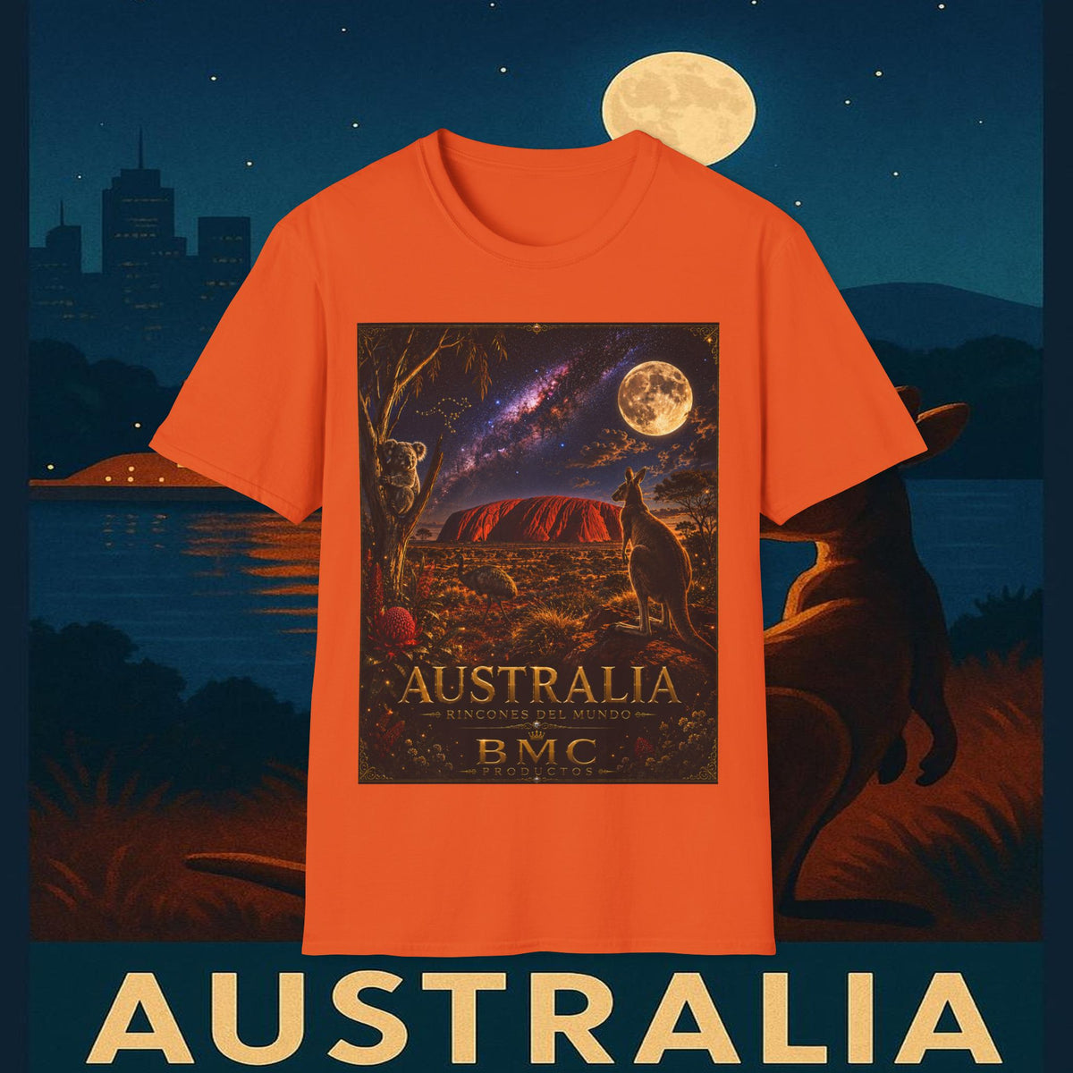 "Camiseta Australia 🌞 – Tierra de maravillas naturales y espíritu libre"