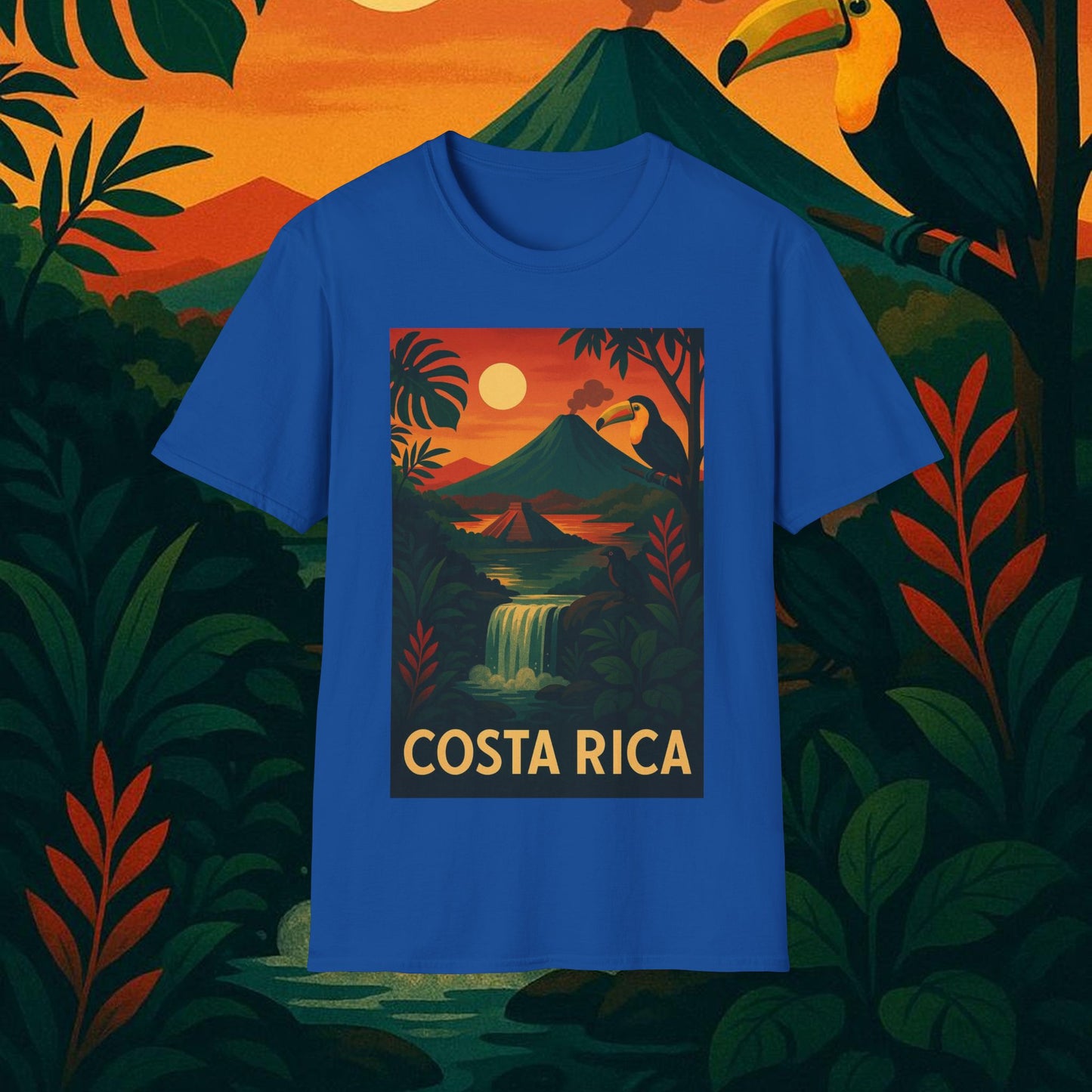 "Camiseta   Costa Rica: Pura Vida entre Volcanes y Selvas 🌋🌴🦜"