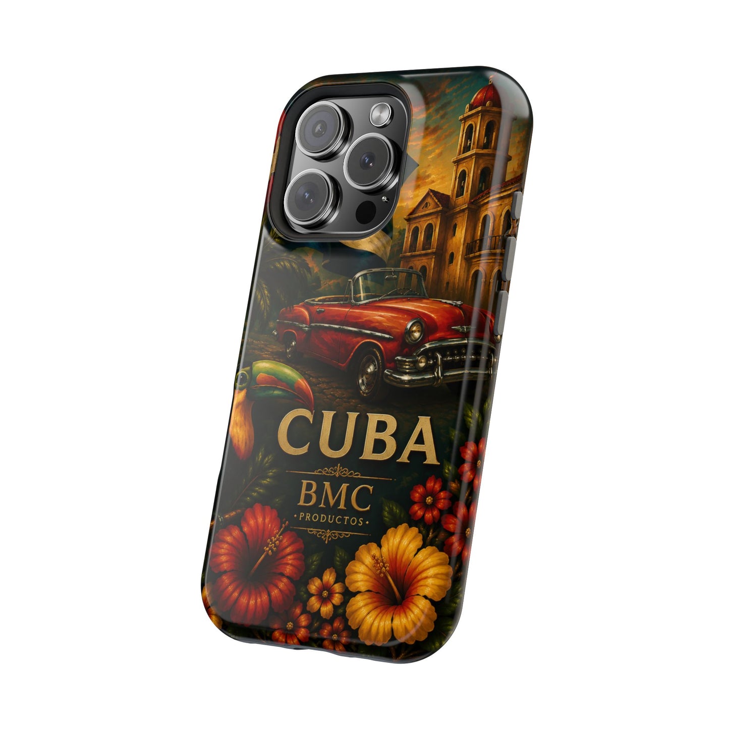 "Funda Magnética Reforzada Magnética Reforzada Cuba: Ritmo, Historia y Encanto Caribeño 🎺🚗🌴 "