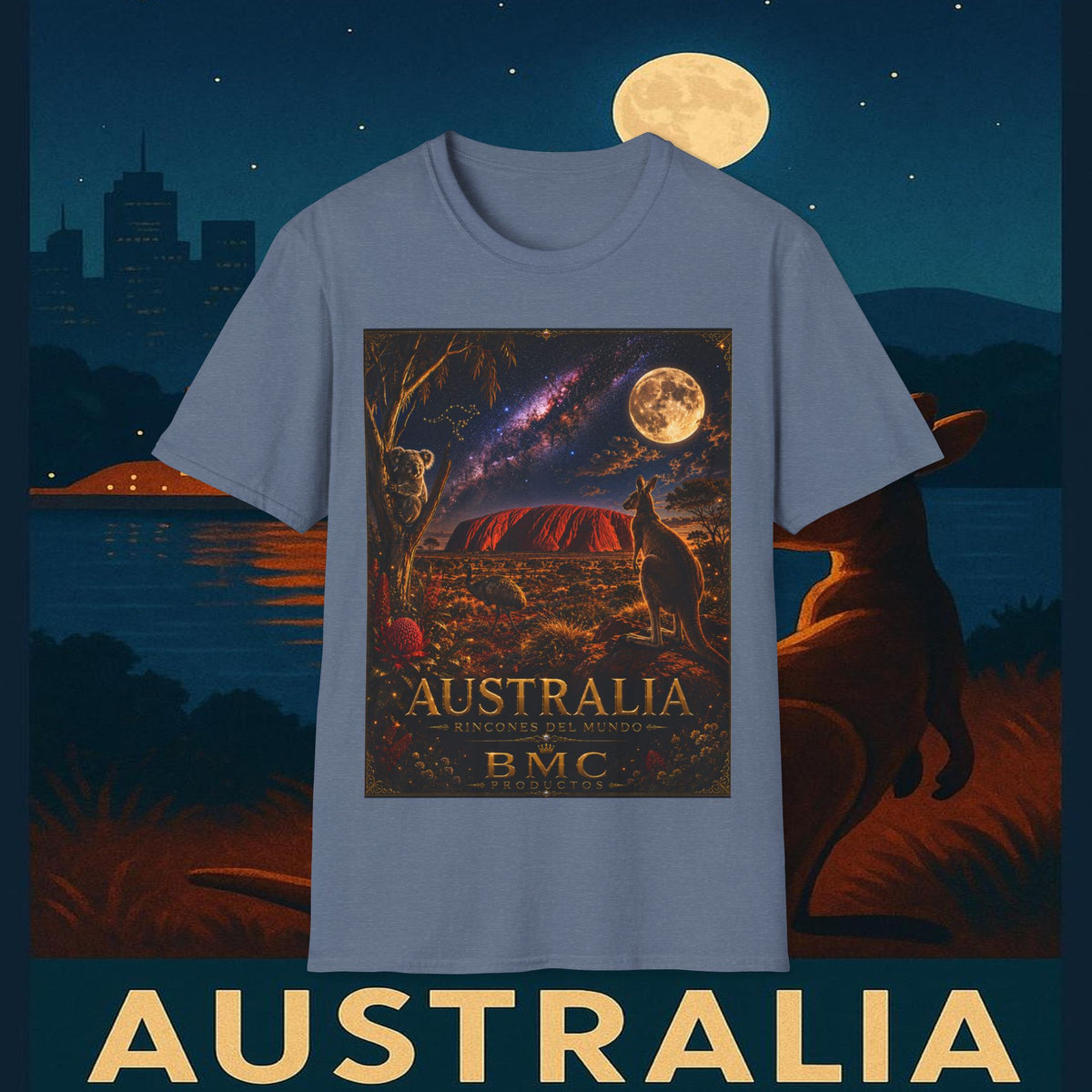 "Camiseta Australia 🌞 – Tierra de maravillas naturales y espíritu libre"