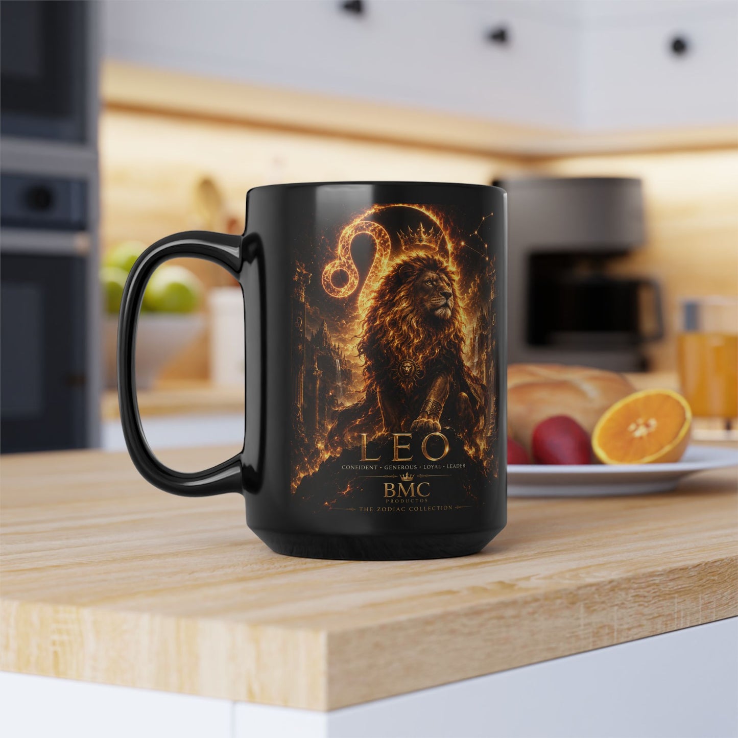 "Taza ♌ Leo — Soberano del fuego eterno"
