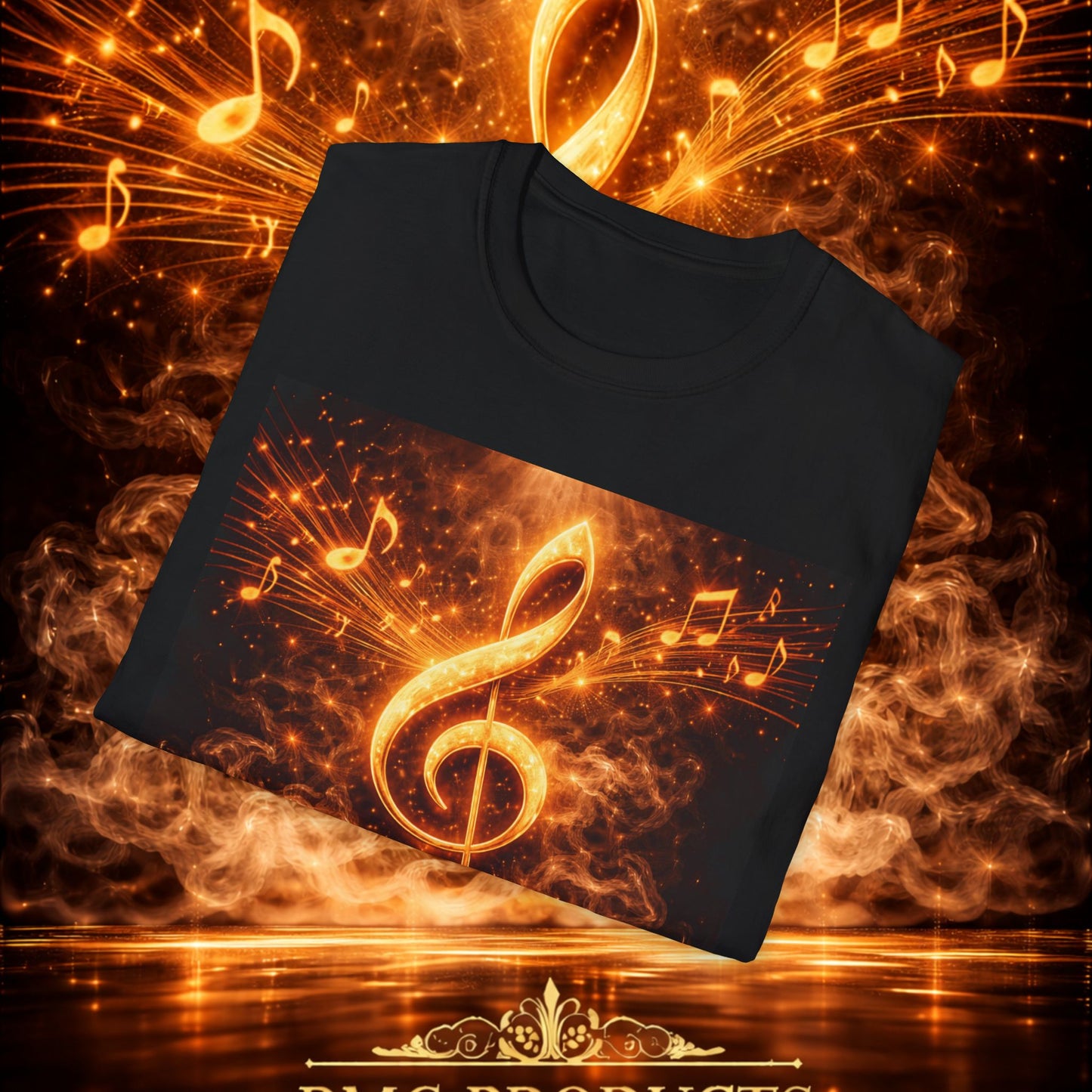 "Camiseta clave de sol 🎼🔥 “Donde nace una nota… nace una llama.” 🔥🎼