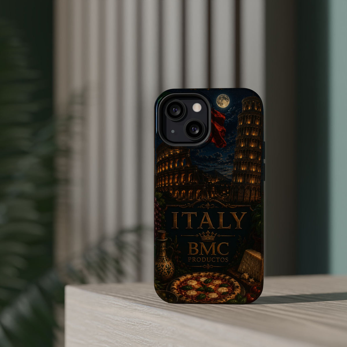 "Funda Magnética Reforzada Magnética Reforzada Italia: Arte, Pasión y Sabores Eternos 🎨🍝🏛️"