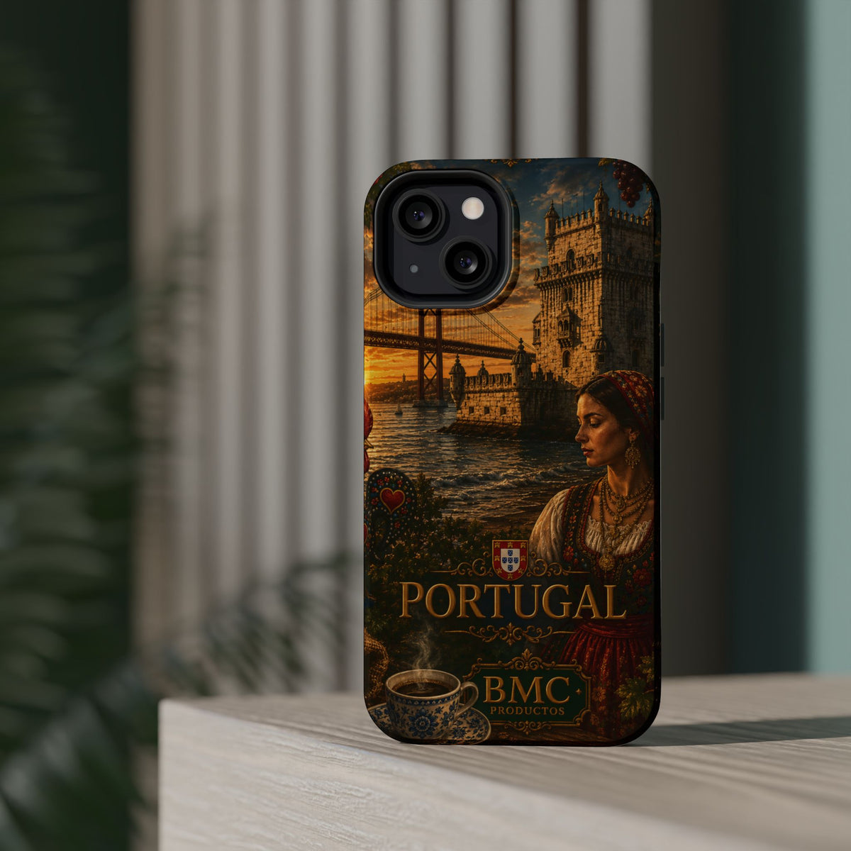 "Reinforced Magnetic Case Portugal: Atlantic Charm, Fados and Azulejos 🌊🎶🧿"
