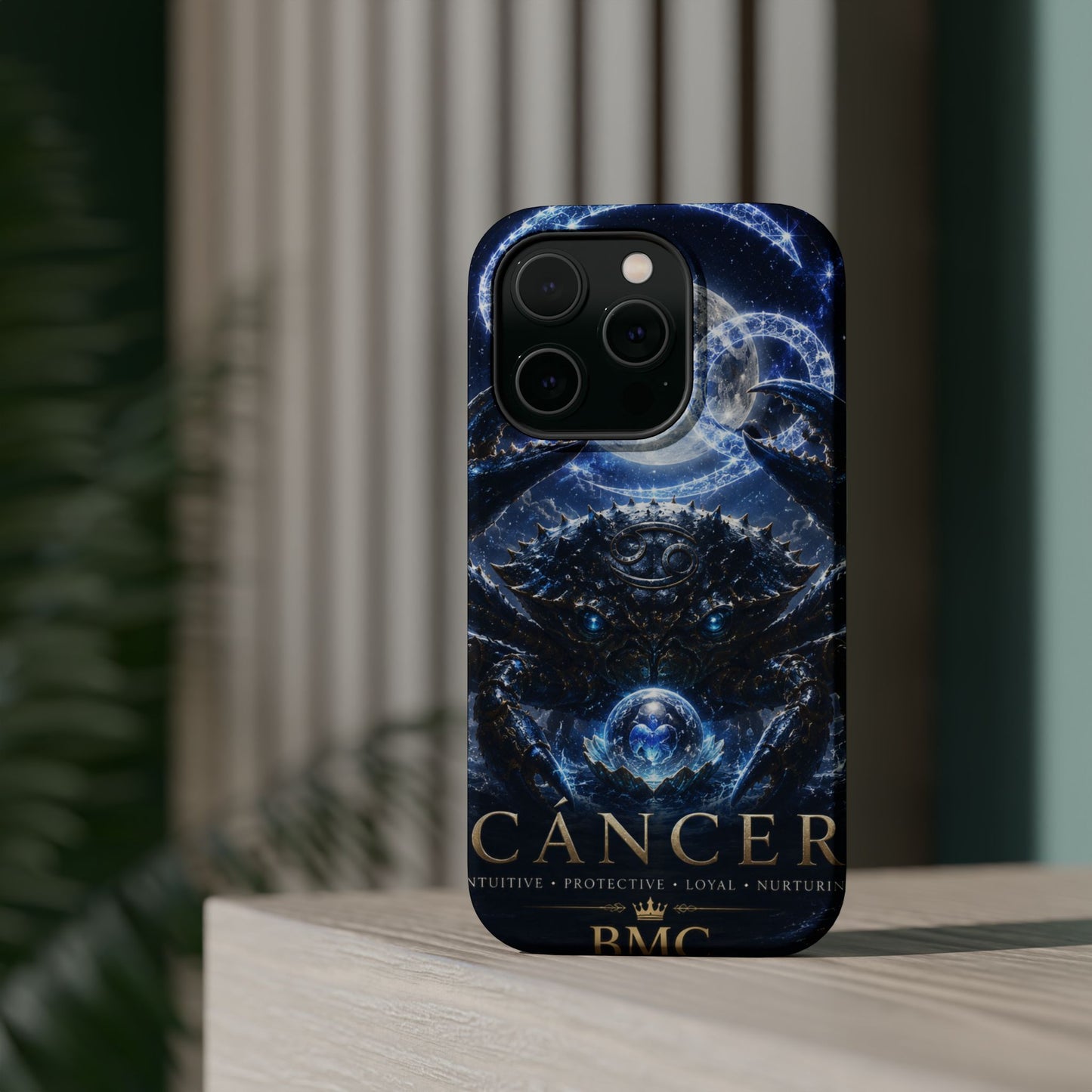 "Funda Magnética Reforzada ♋ Cáncer — Guardián de las profundidades""