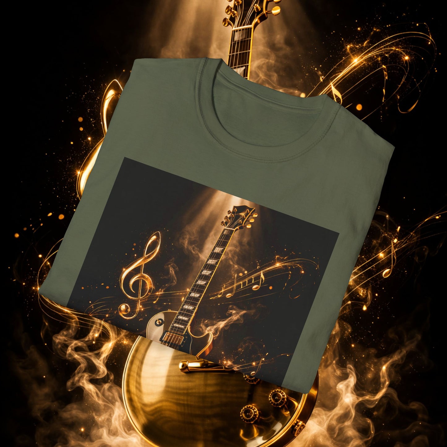 "Camiseta guitarra 🎸🔥Donde vibra una cuerda, nace una llamarada.” 🔥🎸
