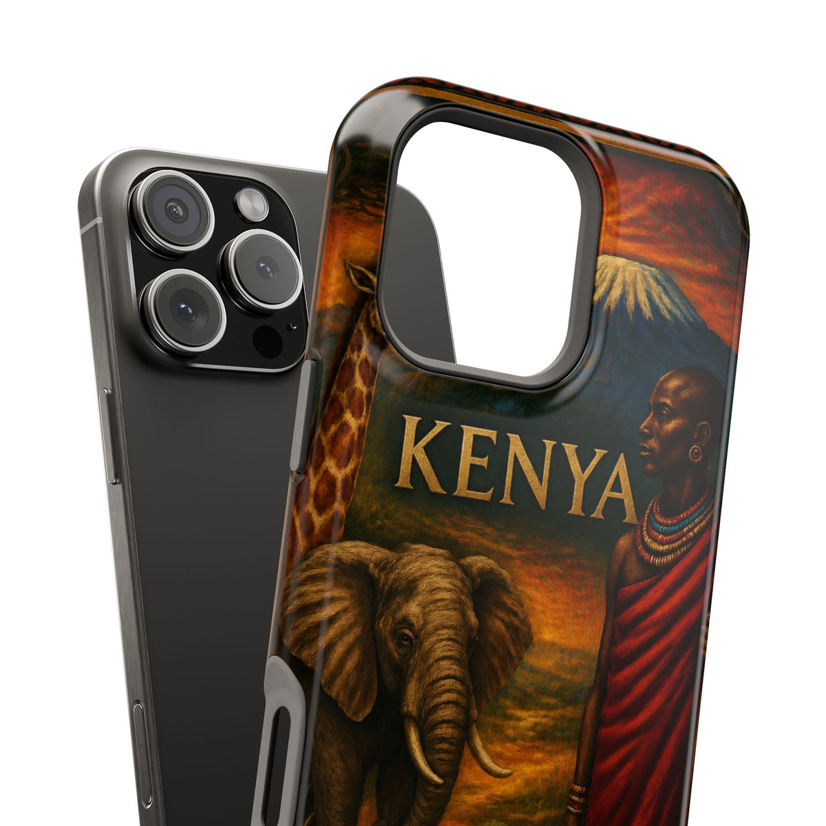 "Reinforced Magnetic Case Kenya: Wild Adventure and Land of Infinite Horizons 🦁🌄🏕️"
