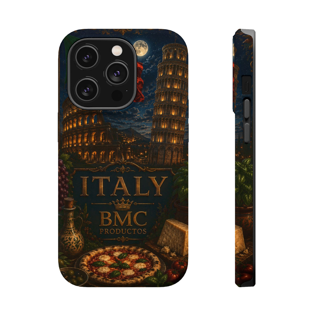 "Funda Magnética Reforzada Magnética Reforzada Italia: Arte, Pasión y Sabores Eternos 🎨🍝🏛️"
