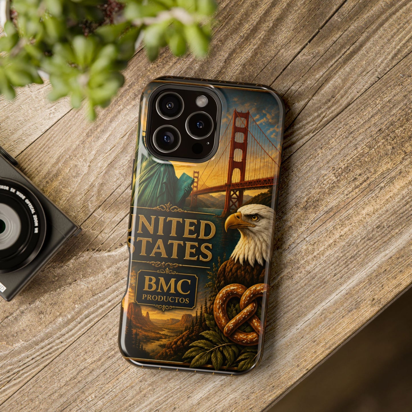 "Funda Magnética Reforzada Estados Unidos: Sueños, Libertad y Grandes Horizontes 🗽🏜️🌆"