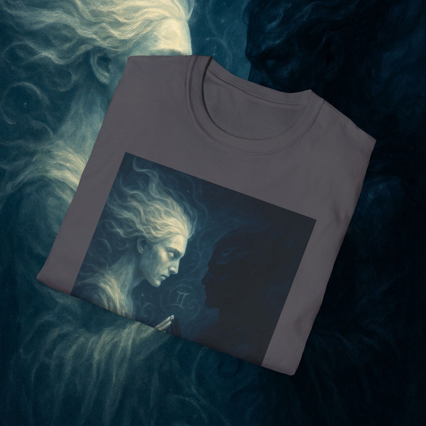 "Camiseta ♊ Géminis — Reflejo del alma dividida"