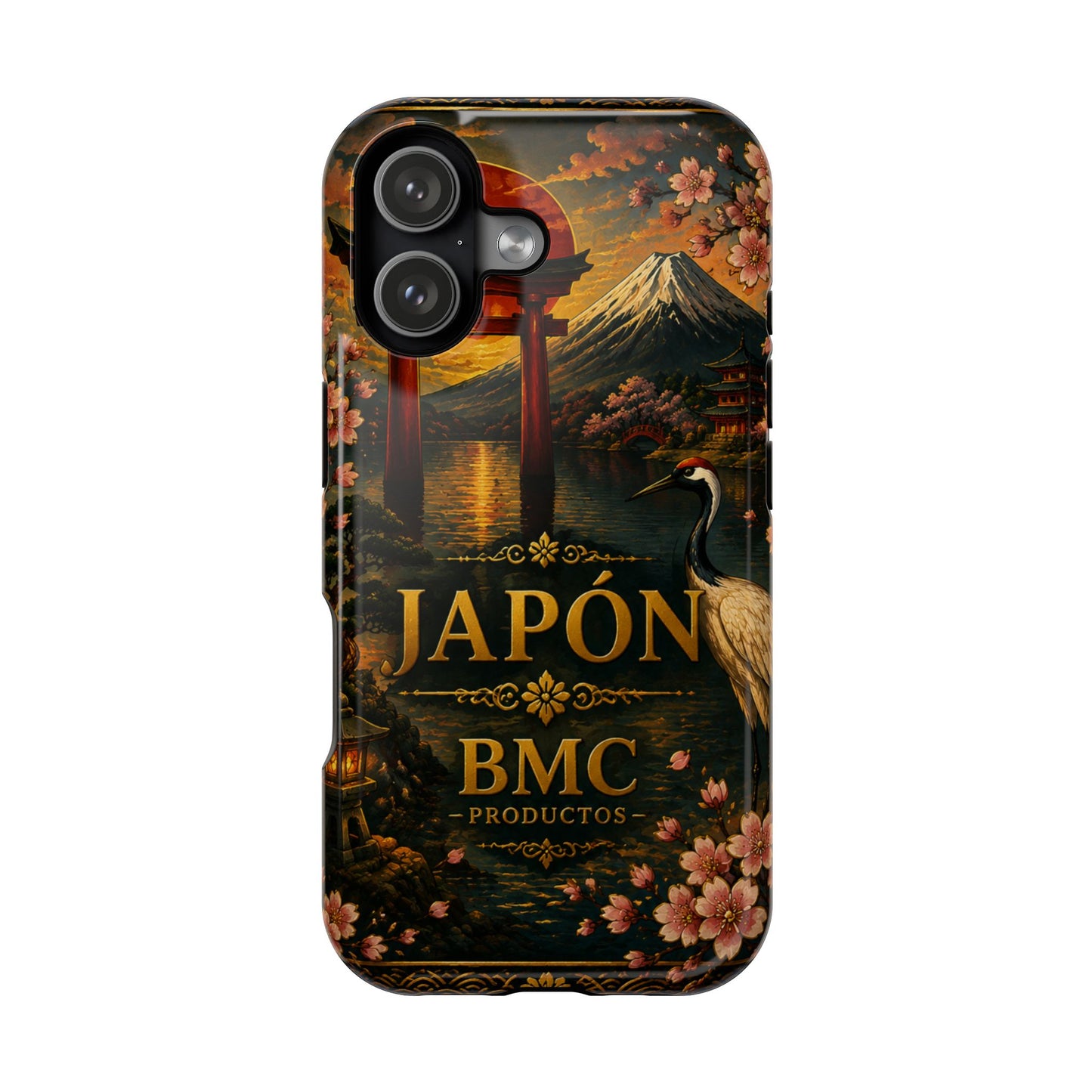 "Funda Magnética Reforzada Japón: Tradición entre Cerezos y Montañas 🌸⛩️🗻"