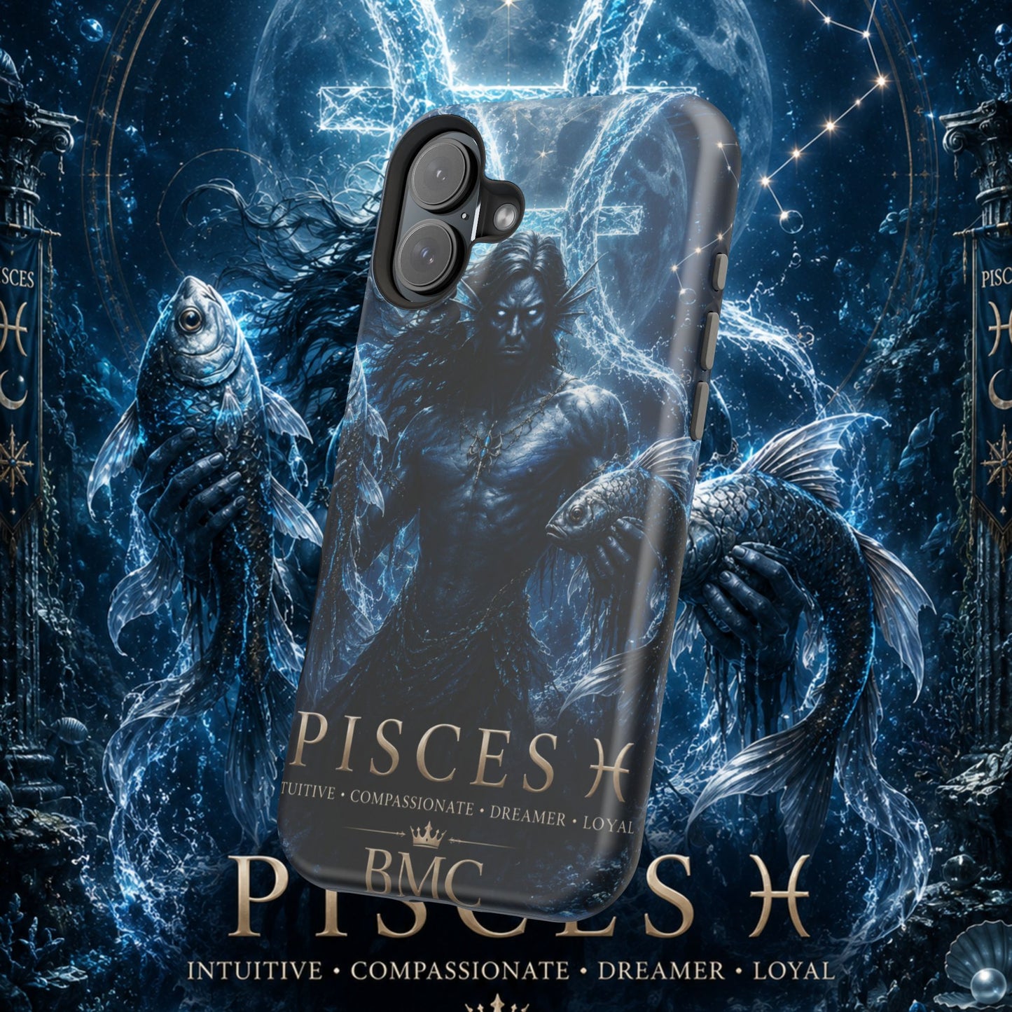 "Funda Magnética Reforzada Piscis — El Guardián de las Profundidades"