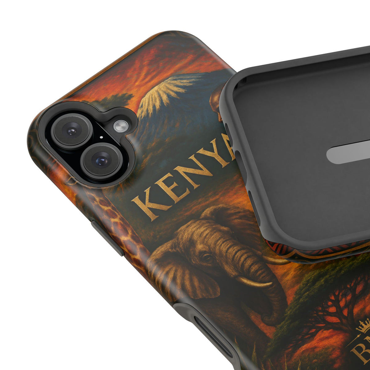 "Reinforced Magnetic Case Kenya: Wild Adventure and Land of Infinite Horizons 🦁🌄🏕️"