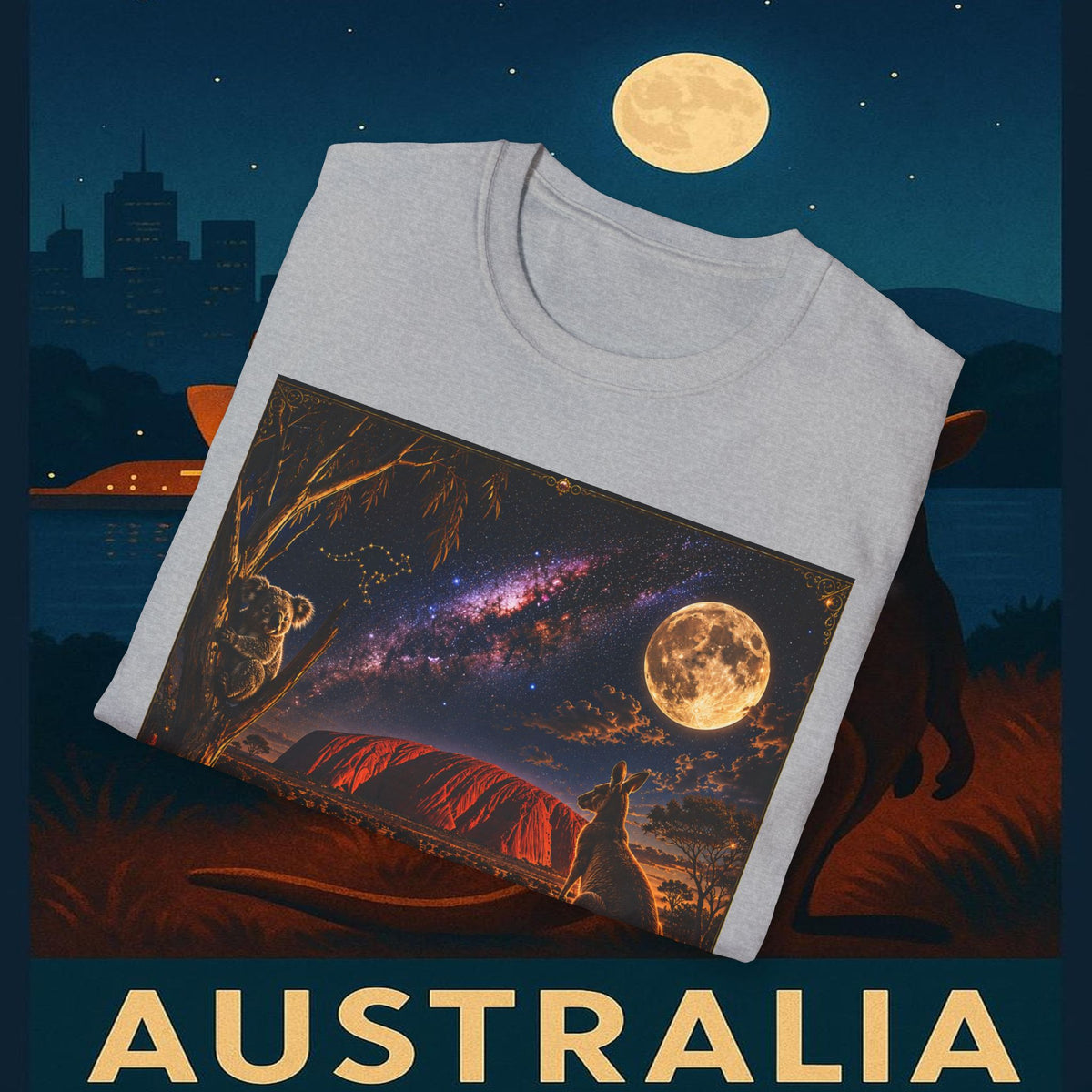 "Camiseta Australia 🌞 – Tierra de maravillas naturales y espíritu libre"