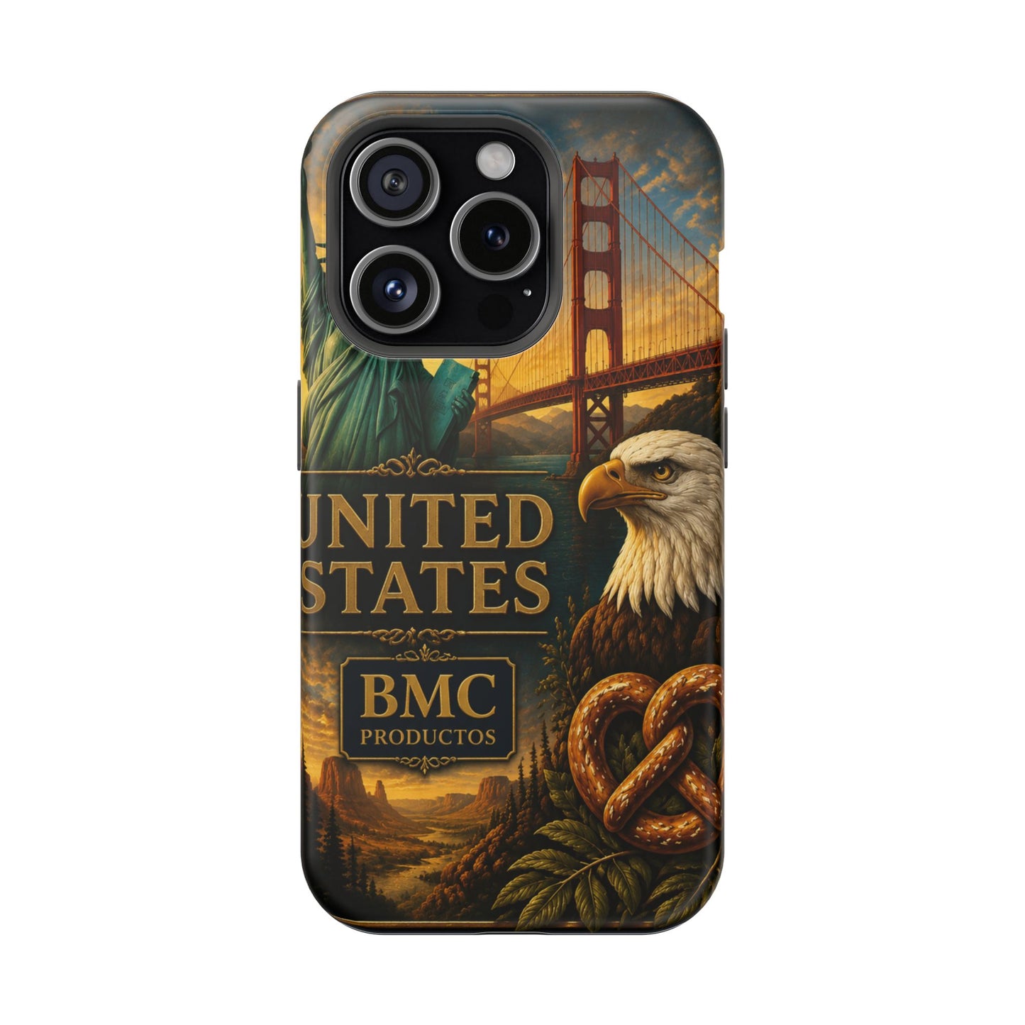 "Funda Magnética Reforzada Estados Unidos: Sueños, Libertad y Grandes Horizontes 🗽🏜️🌆"