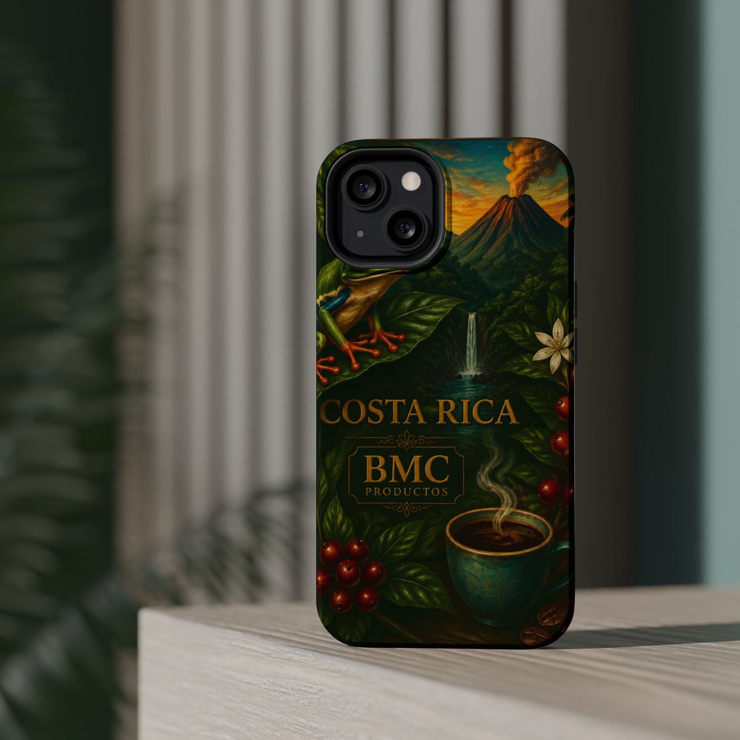 "Funda Magnética Reforzada Magnética Reforzada Costa Rica: Pura Vida entre Volcanes y Selvas 🌋🌴🦜"